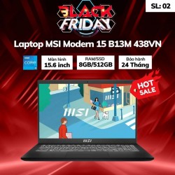 Laptop MSI Modern 15 B13M 438VN (i5-1335U/RAM 8GB/SSD 512GB/15.6 inch FHD/Win11)