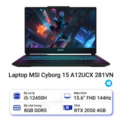 Laptop MSI Cyborg 15 A12UCX 281VN