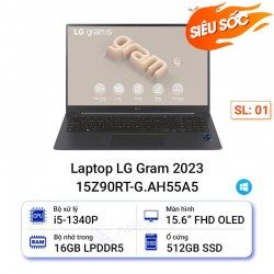 Laptop LG Gram 2023 15Z90RT-G.AH55A5 Neptune Blue