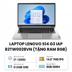 Laptop Lenovo S14 G3 IAP 82TW0028VN (i7-1255U/ Ram 16GB/ SSD 512GB/Win 11)