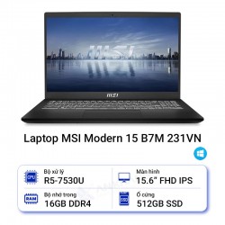 Laptop MSI Modern 15 B7M 231VN