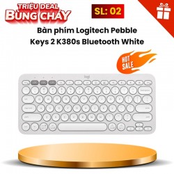 Bàn phím Logitech Pebble Keys 2 K380s Bluetooth White (trắng)