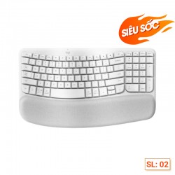 Bàn phím Logitech Wave Keys màu trắng (920-012282)