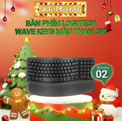 Bàn phím Logitech Wave Keys màu than chì (920-012281)