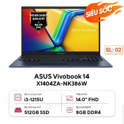 Laptop Asus Vivobook 14 X1404ZA-NK386W i3 8GB 512GB