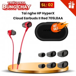 Tai nghe HP HyperX Cloud Earbuds II  Red 705L8AA