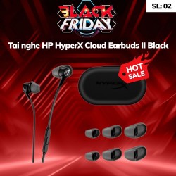 Tai nghe HP HyperX Cloud Earbuds II  Black 70N24AA