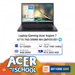Laptop Gaming Acer Aspire 7 A715-76G-59MW NH.QMYSV.001