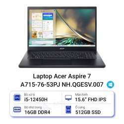 Laptop Acer Aspire 7 A715-76-53PJ NH.QGESV.007