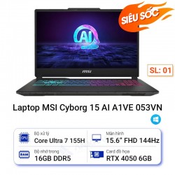 Laptop MSI Cyborg 15 AI A1VE 053VN