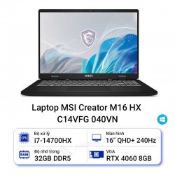 Laptop MSI Creator M16 HX C14VFG 040VN