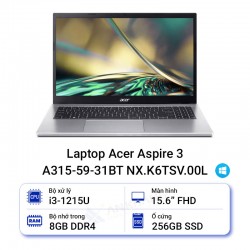 Laptop Acer Aspire 3 A315-59-31BT NX.K6TSV.00L