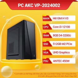 Máy tính để bàn AKC VP-2024002 (i3-12100/H610M/8GB/512GB/450W)