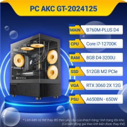 Máy tính để bàn AKC GT-2024125 (i7-12700K/B760M/8GB/512GB/RTX3060/650W)