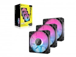 Bộ 3 quạt máy tính Corsair RX120 RGB CO-9051018-WW