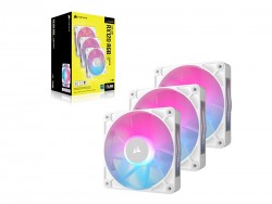 Bộ 3 quạt máy tính Corsair RX120 RGB White CO-9051022-WW