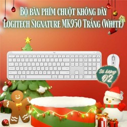 Bộ bàn phím chuột không dây Logitech Signature MK950 Trắng (White)