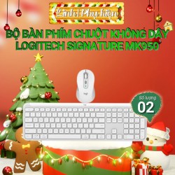 Bộ bàn phím chuột không dây Logitech Signature MK950 Trắng (White)