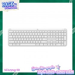 Bàn phím không dây Logitech Signature K950 Trắng (Off-white)