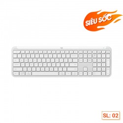 Bàn phím không dây Logitech Signature K950 Trắng (Off-white)