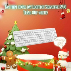 Bàn phím không dây Logitech Signature K950 Trắng (Off-white)