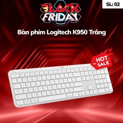 Bàn phím không dây Logitech Signature K950 Trắng (Off-white)