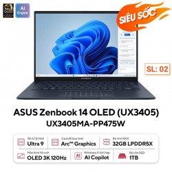 Laptop ASUS Zenbook 14 OLED UX3405MA-PP475W