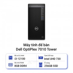 Máy tính để bàn Dell OptiPlex 7010 Tower i3-12100 8GB-256GB Ubuntu