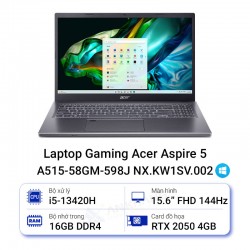 Laptop Gaming Acer Aspire 5 A515-58GM-598J NX.KW1SV.002