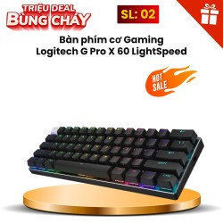Bàn phím cơ Gaming Logitech G Pro X 60 LightSpeed Wireless Đen
