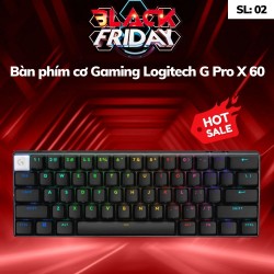 Bàn phím cơ Gaming Logitech G Pro X 60 LightSpeed Wireless Đen