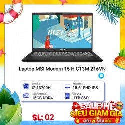 Laptop MSI Modern 15 H C13M 216VN
