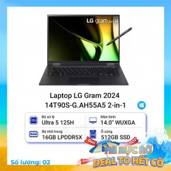 Laptop LG Gram 2024 14T90S-G.AH55A5 2-in-1