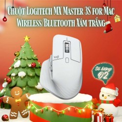 Chuột Logitech MX Master 3S for Mac Wireless/Bluetooth Xám trắng (910-006574)