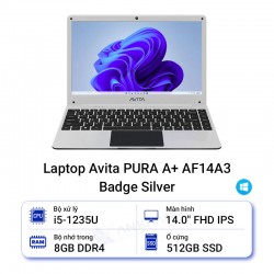 Laptop Avita PURA A+ AF14A3 Badge Silver