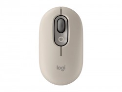 Chuột không dây Emoji Logitech POP Mouse Bluetooth màu Xám (Mist Sand)