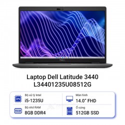 Laptop Dell Latitude 3440 L34401235U08512G (i5-1235U/RAM 8GB/SSD 512GB/Ubuntu)