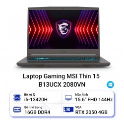 Laptop Gaming MSI Thin 15 B13UCX 2080VN