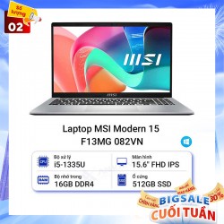 Laptop MSI Modern 15 F13MG-082VN (i5-1335U/16GB/512GB/15.6inch FHD/Win11)
