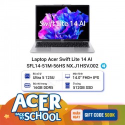 Laptop Acer Swift Lite 14 AI SFL14-51M-56HS NX.J1HSV.002