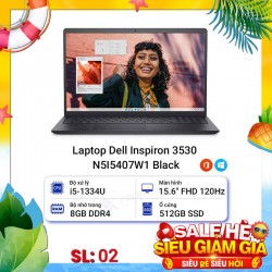 Laptop Dell Inspiron 3530 N5I5407W1 Black	