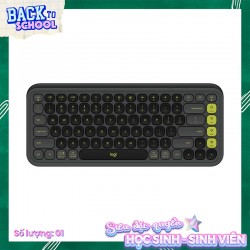 Bàn phím không dây Logitech POP ICON Keys màu đen (GRAPHITE)