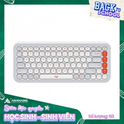 Bàn phím không dây Logitech POP ICON Keys màu trắng (OFF-WHITE)
