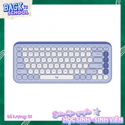 Bàn phím không dây Logitech POP ICON Keys màu tím (LILAC)