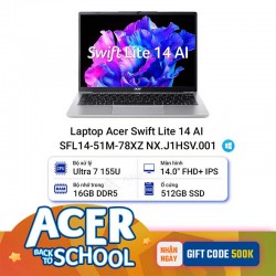 Laptop Acer Swift Lite 14 AI SFL14-51M-78XZ NX.J1HSV.001