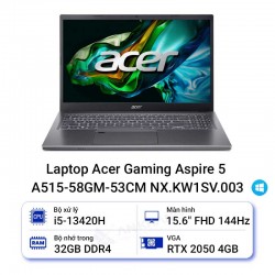Laptop Acer Gaming Aspire 5 A515-58GM-53CM NX.KW1SV.003
