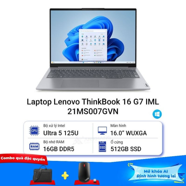 Laptop Lenovo ThinkBook 16 G7 IML 21MS007GVN