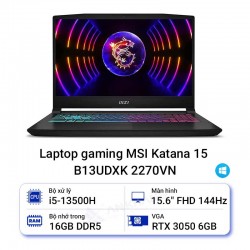 Laptop gaming MSI Katana 15 B13UDXK 2270VN