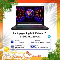 Laptop gaming MSI Katana 15 B13UDXK 2269VN