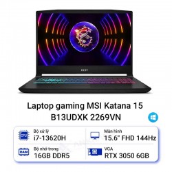 Laptop gaming MSI Katana 15 B13UDXK 2269VN